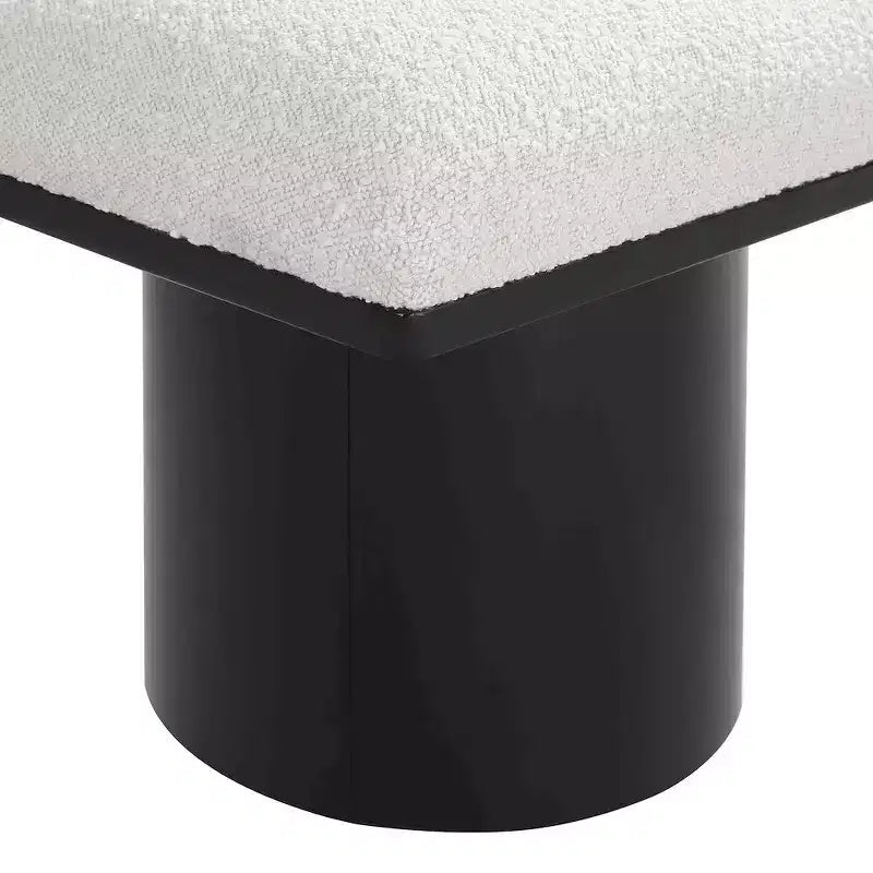 Meridian Furniture,Pavilion Boucle Fabric Bench