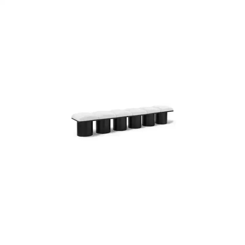 Meridian Furniture,Pavilion Boucle Fabric Bench